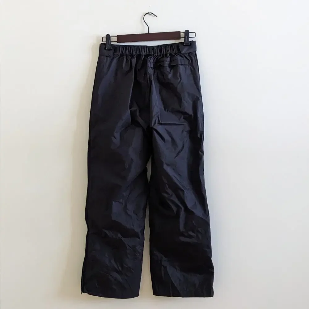 L.L. Bean Kids Size 14 Full Zip Rain Wind Pants 100% Nylon Adjust Waist 0 YX06
